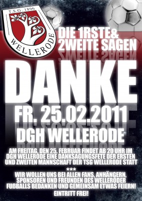 Danksagungsfete der ersten und zweiten Mannschaft!