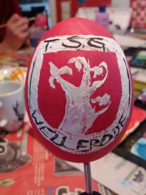 Die Fußballer wünschen Frohe Ostern! Montag Heimspiel