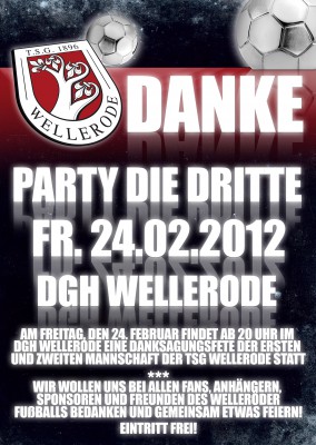 Danksagungsfeier für Fans am 24.02.2012 im DGH Wellerode!