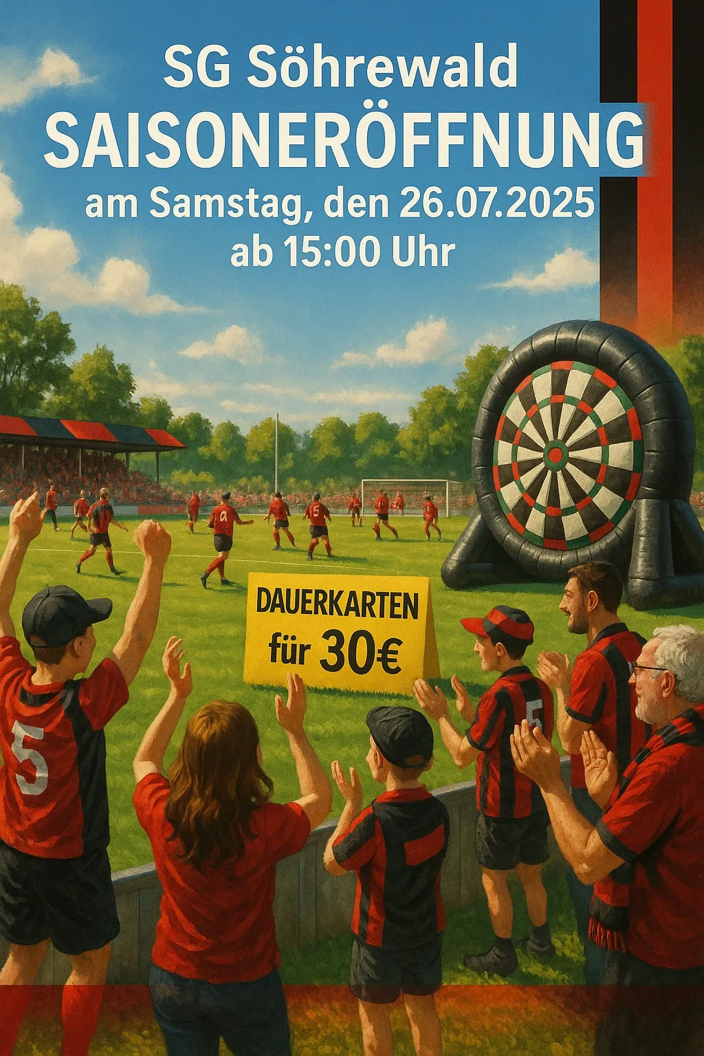 Saisonauftakt – Kaderpräsentation und Freundschaftsspiel am Samstag, 26.07.